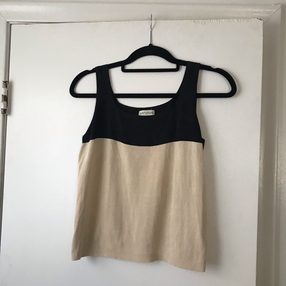 VINTAGE Ann Taylor Colorblock Tank